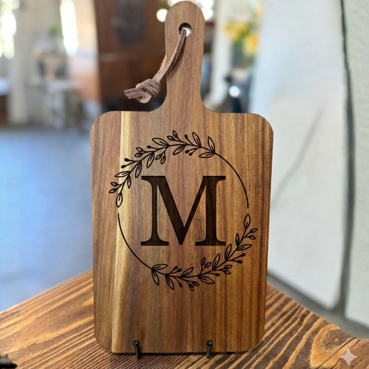 Custom Engraved Acacia Serving & Cutting Board